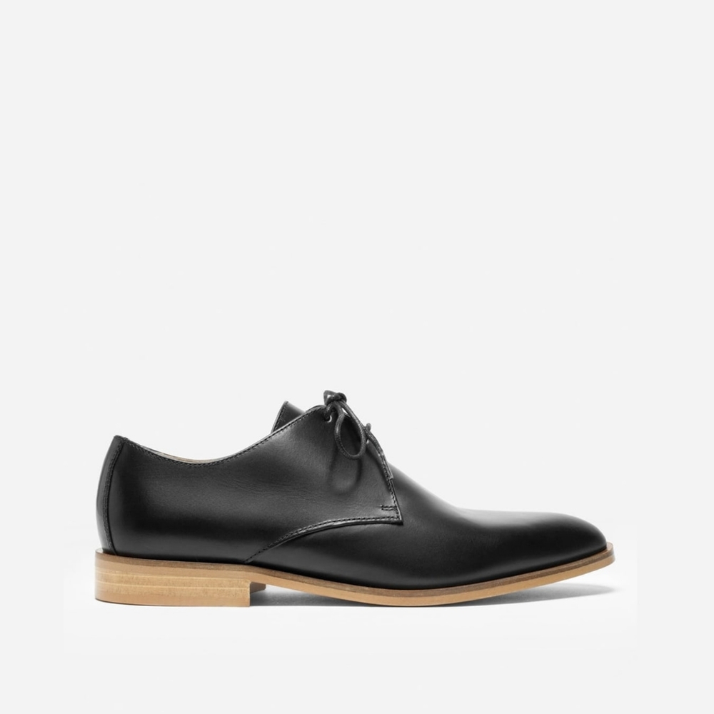 NWT Everlane Modern Oxford - Black / Natural